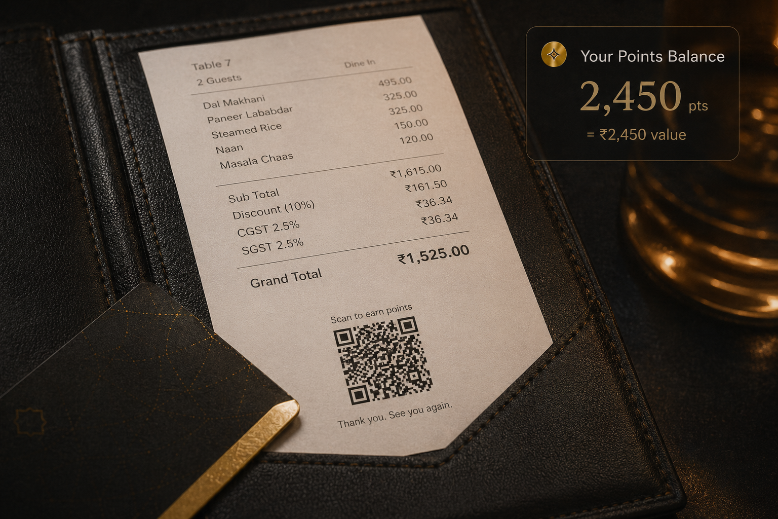 Points and billing proof panel